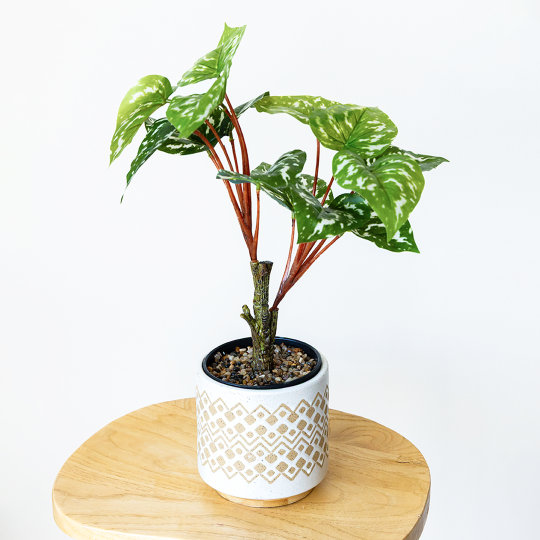 40cm Potted Artificial Arrowhead