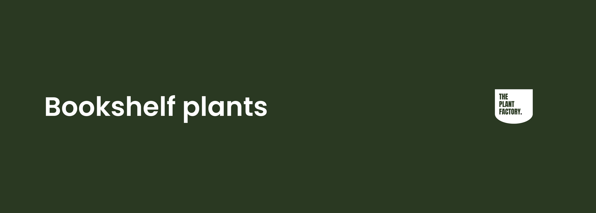 Bookshelf plants