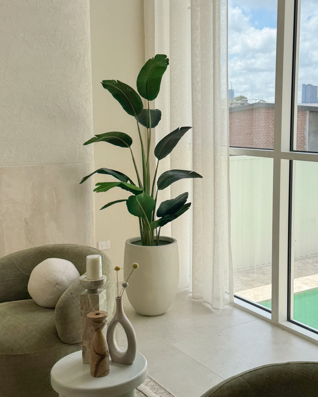 180cm Potted Artificial Strelitzia Nicolai