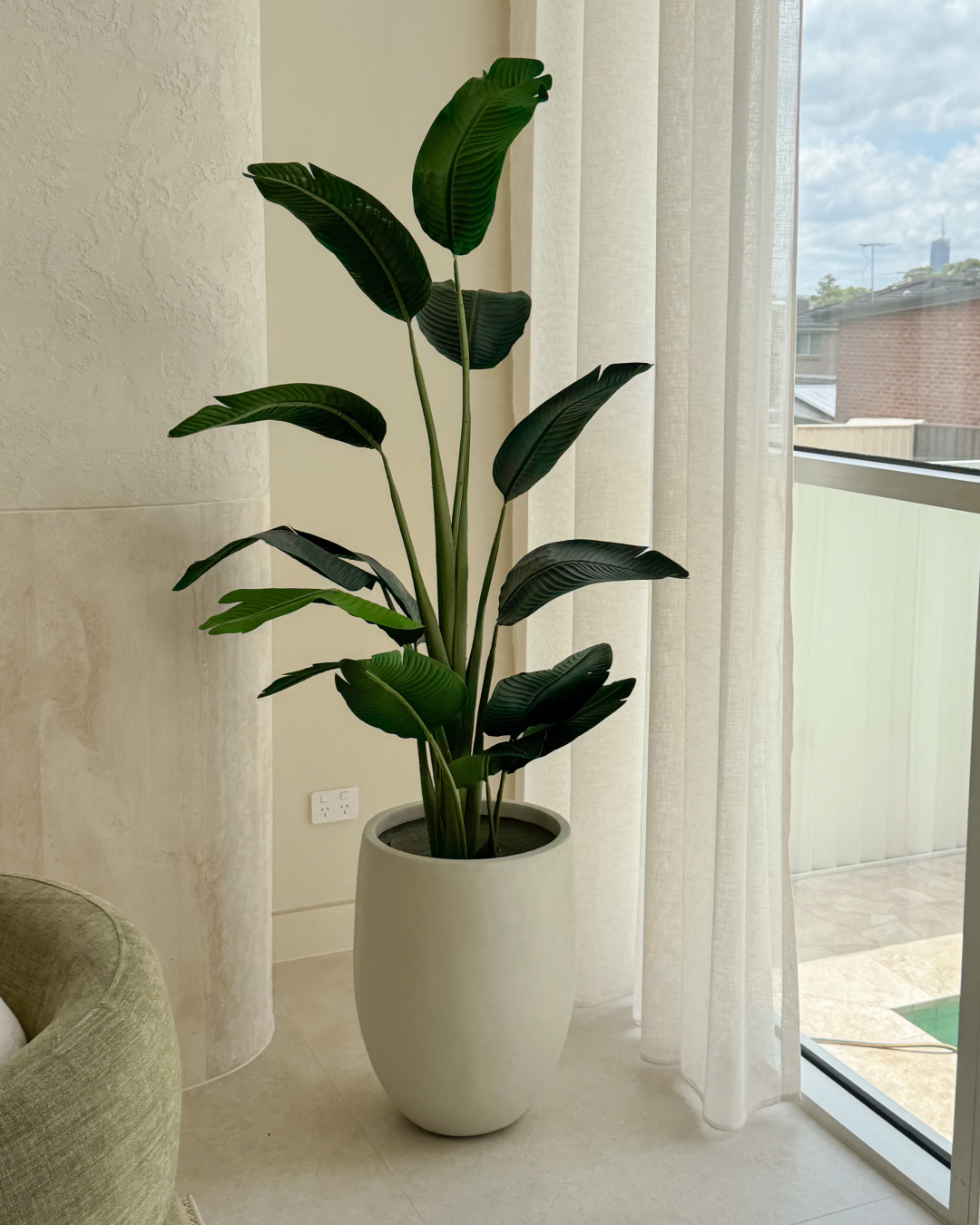 180cm Potted Artificial Strelitzia Nicolai